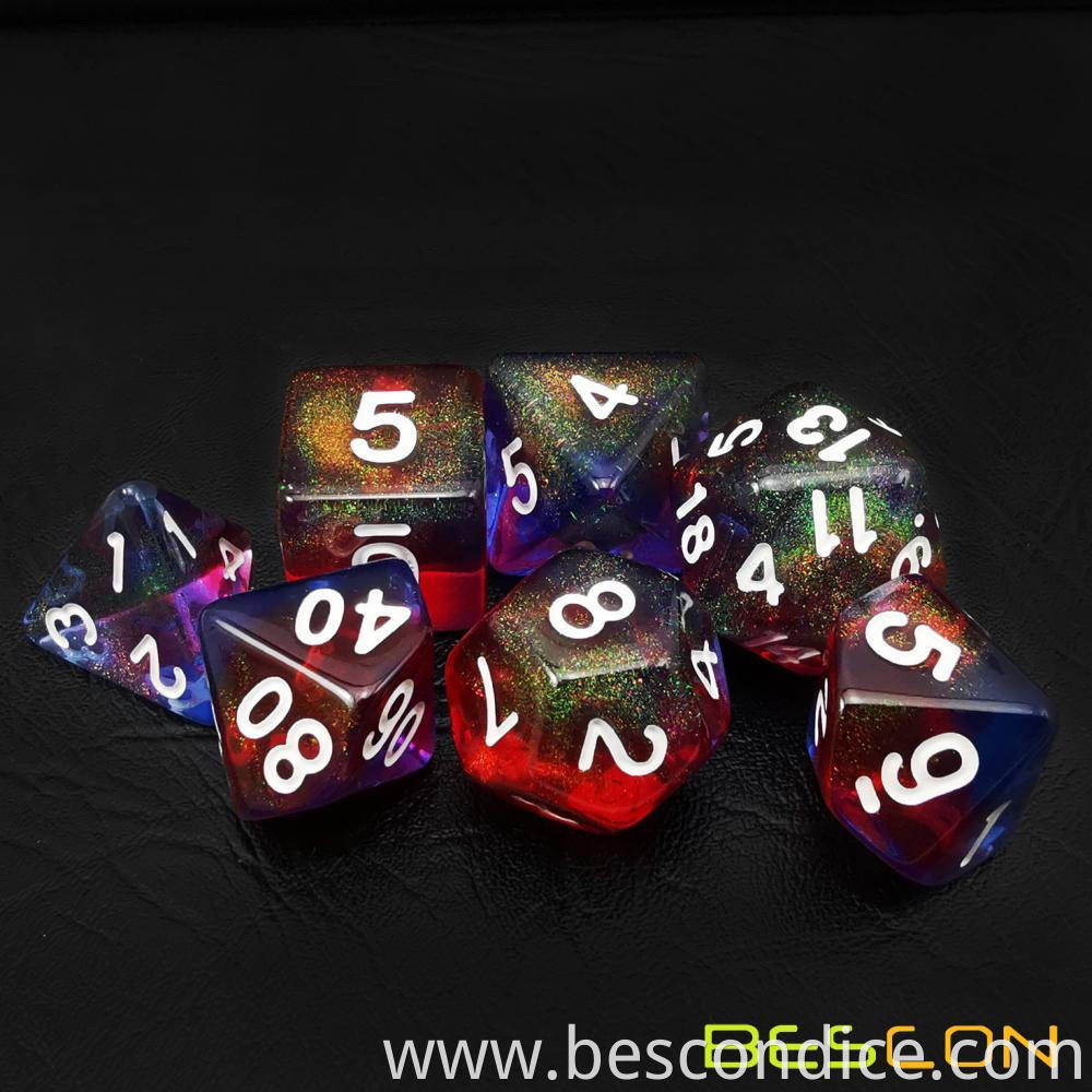 Valor Stone Moonstone Poly Dnd Dice Set 4